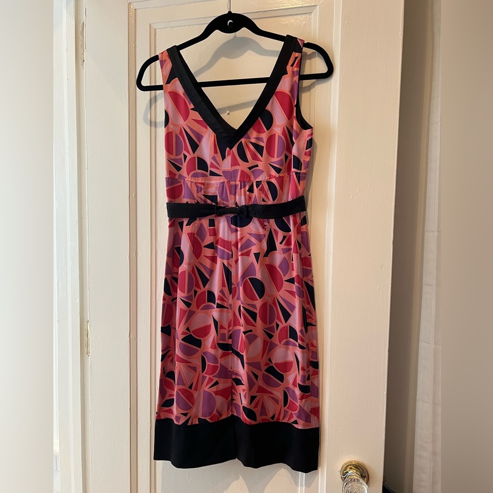 Marc Jacobs pink and black silk dress 2